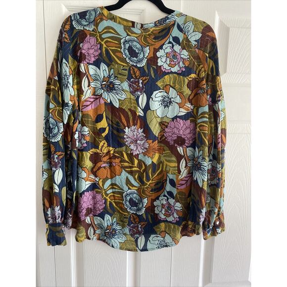 Jane‎ Delancey Womens Large Tunic Gold Mettalic Stripe - Picture 5 of 8